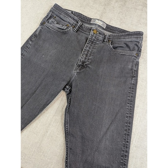 Revtown Other - Revtown Jeans Mens 35x31 Black Taper Denim Stretch Medium Wash Pants